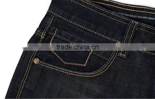 Blue Color Men's Fashion Jeans Famous Brand Jeans Men pencil denim trousers