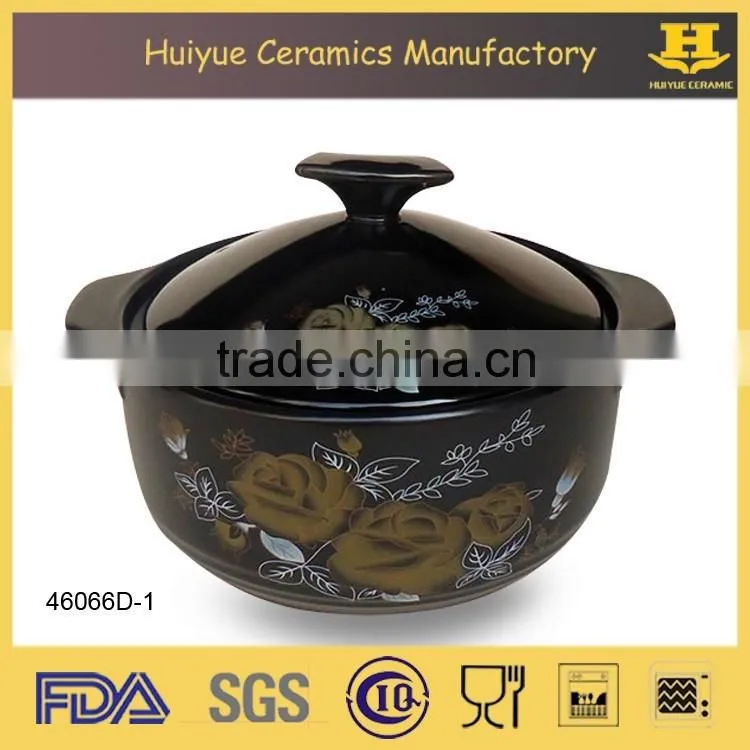 Multi functional ceramic clay cooking pot ceramic clay soup pot ceramic clay hot pot