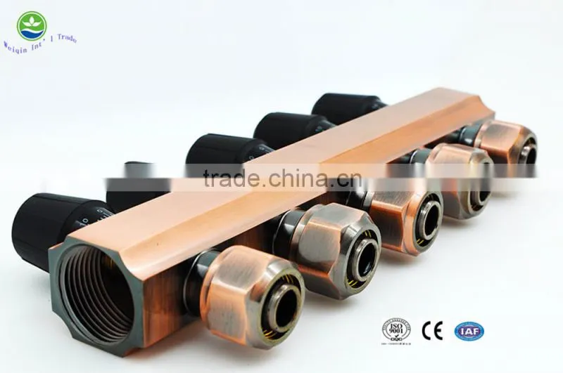 2 ways valve manifold brass underfloor heating manifolds digital manifold