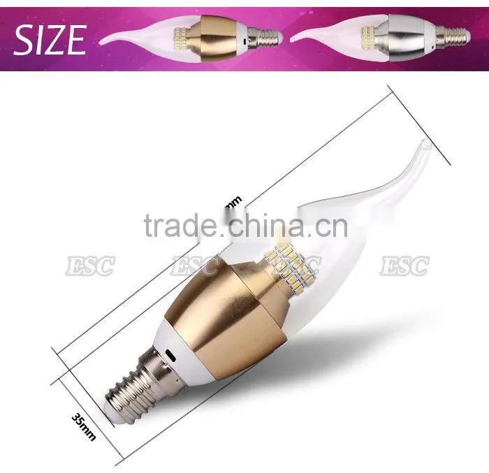 5W 3014 SMD led candle bulb light