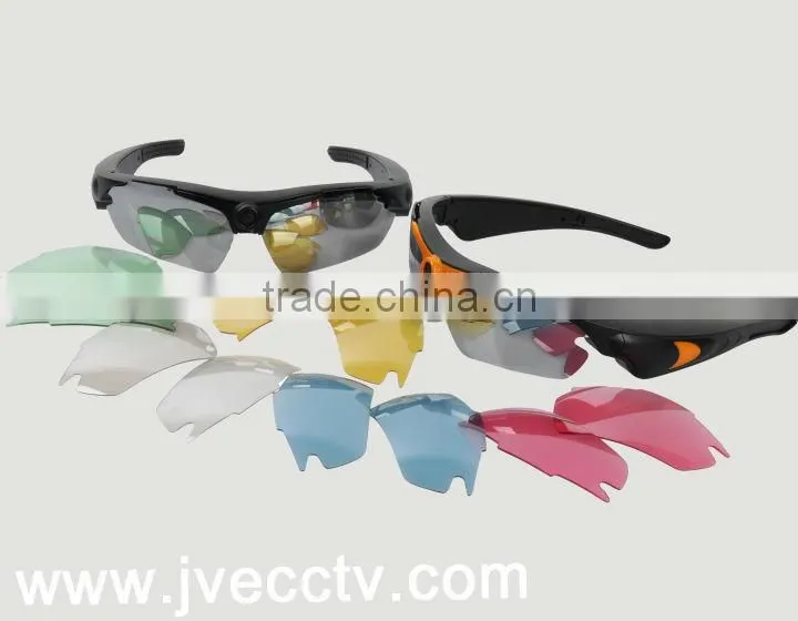 170 - Degree Angle 720P HD Sunglasses Camera,mini camera technical gift,max 32GB TF card,1280*720 resolution,30 fps