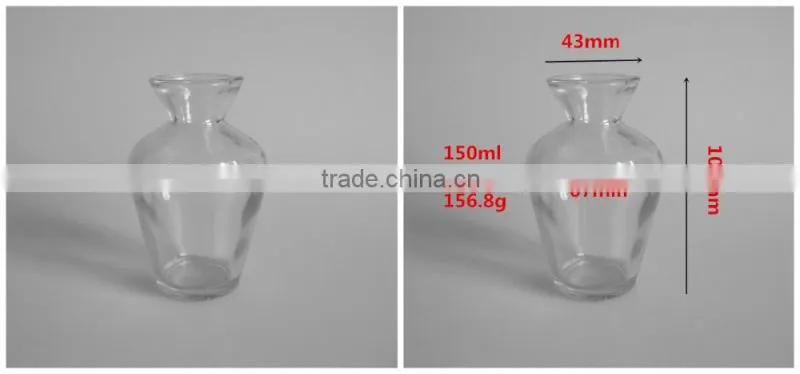 150ml custom design glass bottle for wine