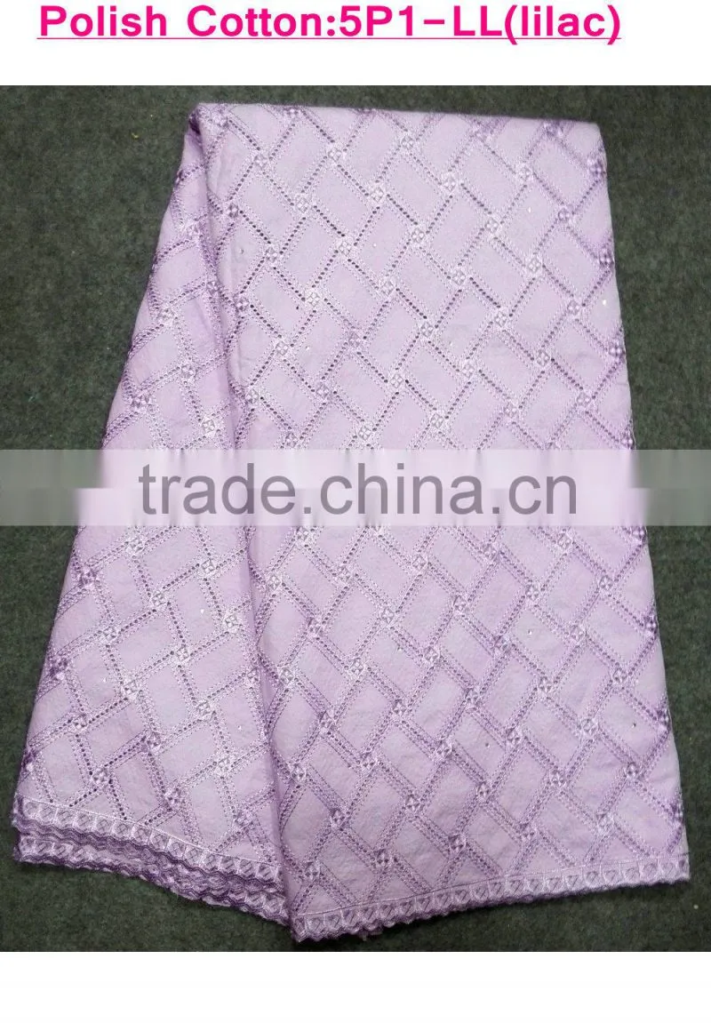 China factory price lace textile fabric Cotton Polish lace for party dressing