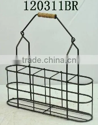 120311BR 5 bottles metal wine holder