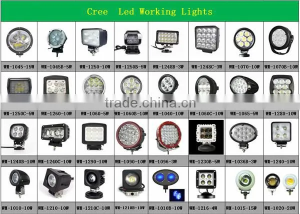High Power 27W Led Work Light + 12V-24V Heavy Duty LED Work Light, Daytime Running Light ( Round 27W )