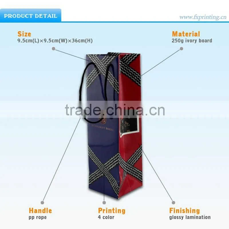 Custom Company Logo Handle Paper Bag for Shopping