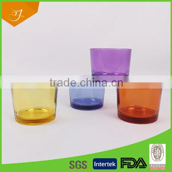 Colorful Wholesale China Factory Glass Cup Mug,High Quality Drinking Glass