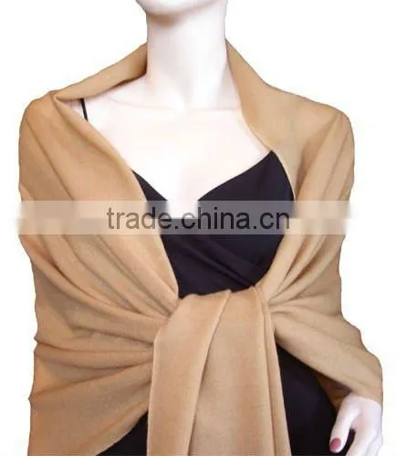 100% viscose womens pashmina shawl
