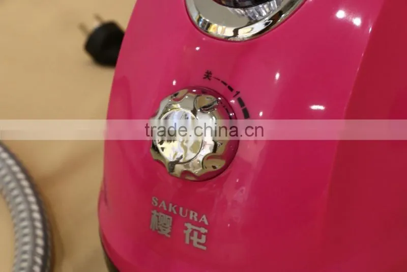220V Pink household portable garment steamer