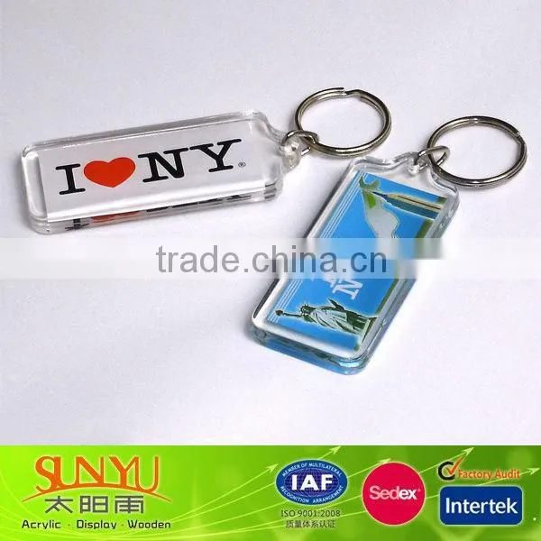Popular acrylic picture frame keychain