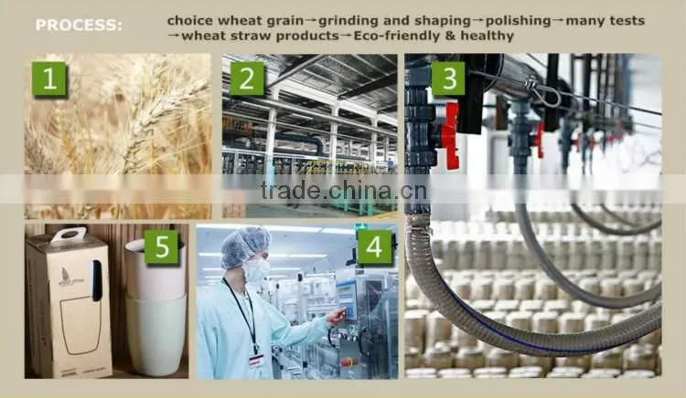Wheat straw plastic jar/container 550ml/850ml/1650ml