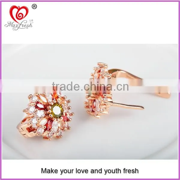 Fashion design earring factory maxfresh direct sale fashion ear ring no hole earring