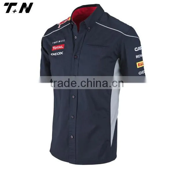 Hot-selling cheap motor racing button shirts
