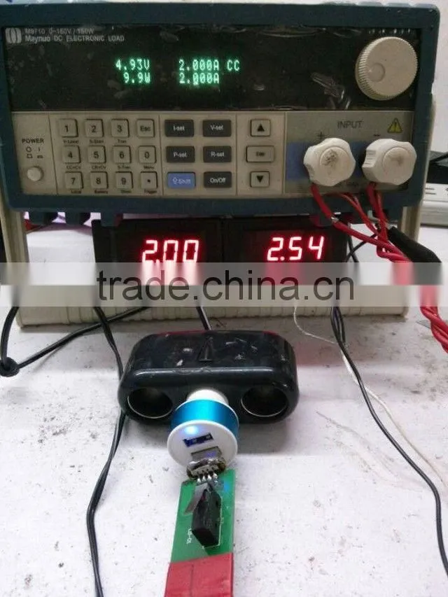Car USB Charger For Hyundai I20 5V 2.1A Dual USB Car Charger With LED Chian Supplier