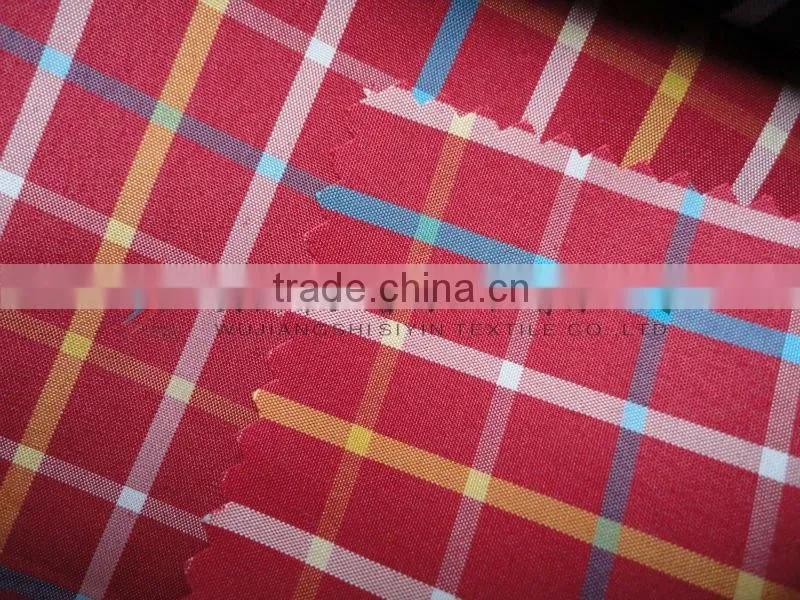 Yarn Dyed Check Red Fabric