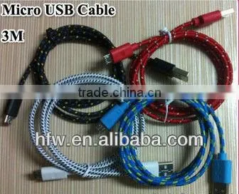 low price colored micro usb cable