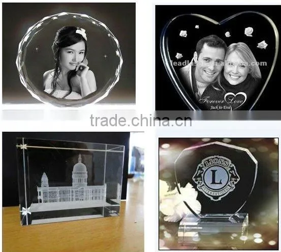 Assiduous Technical Multi-Engraving Heads 3D Crystal Mass Production Laser Engraving Machine