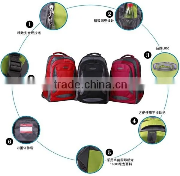 promotional China supplier school backpack bag