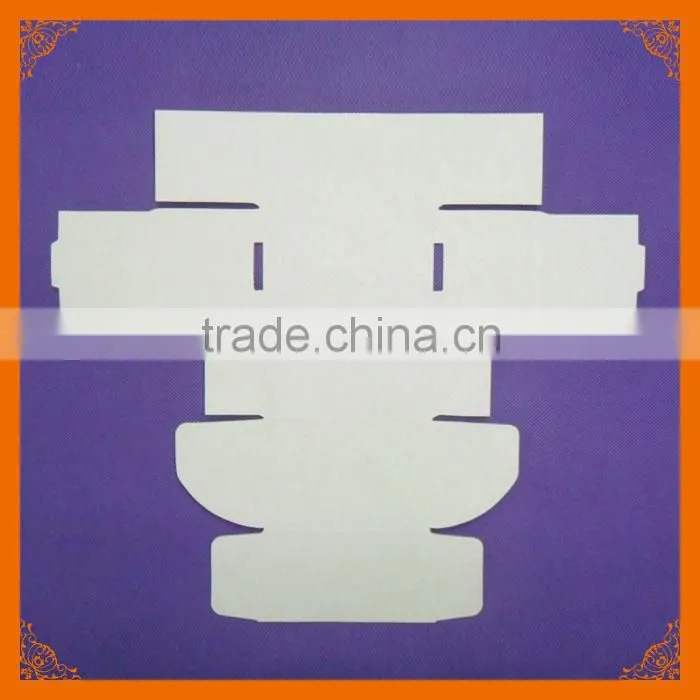 white paper corrugated box display