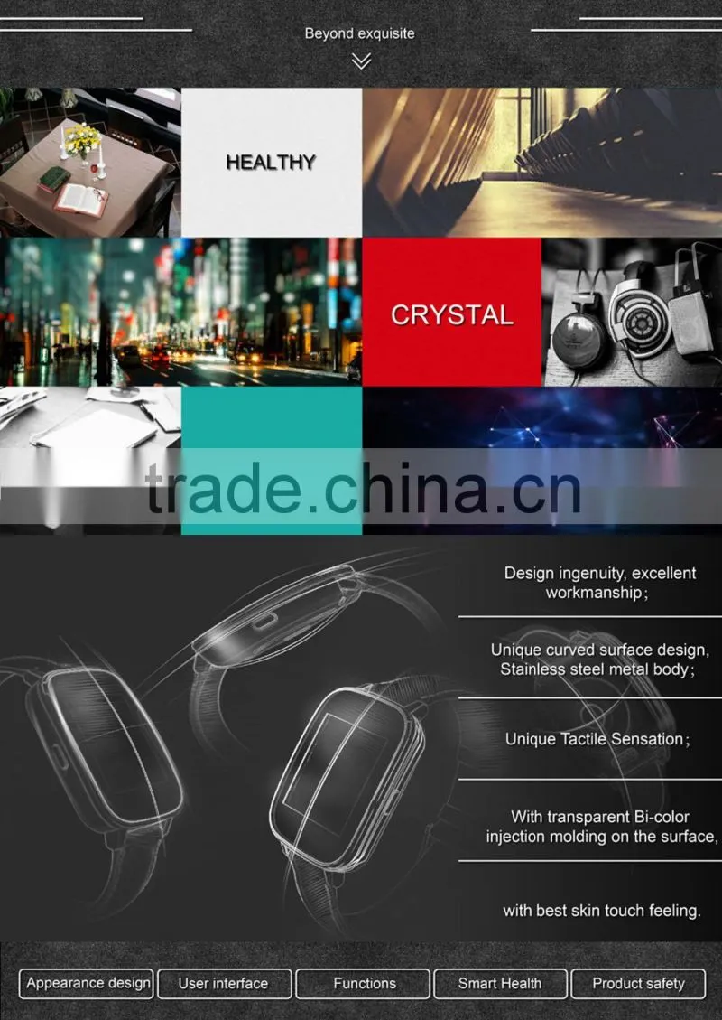 New Launch MTK2501 Untra-thin Design Sport Smart Watch 2015