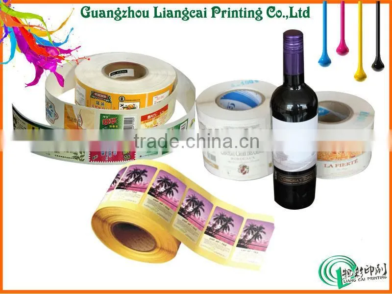 Eco-friendly adhesive sticker print sticker vinyl sticker with customized printting