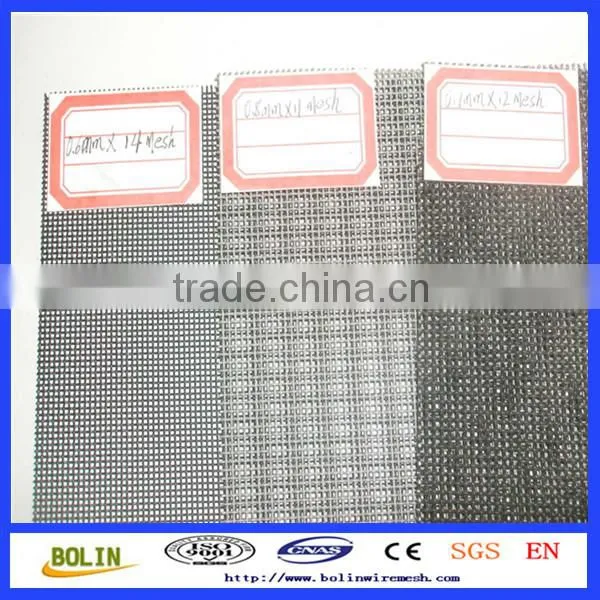 (factory)black coated 316 bulletproof security wire mesh door screen
