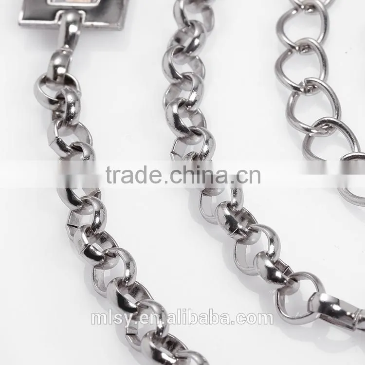 Fashion zinc alloy body chain jewelry/chain belts for women/rhinestone chain