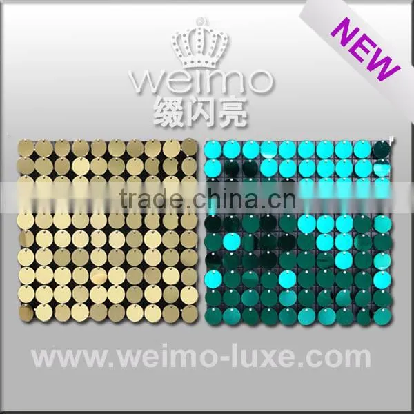 2014 shimmer sign PVC sequin panel for liquor store decoration