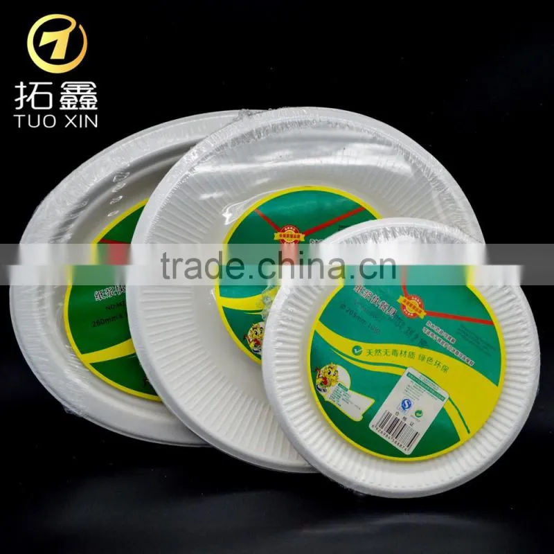 paper pe coated ice cream cold plate with high quality
