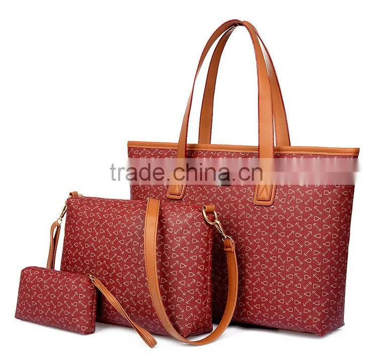 3pcs In a Lot Popular Ladies Handbag,Shoulder Bag And Clutch Set