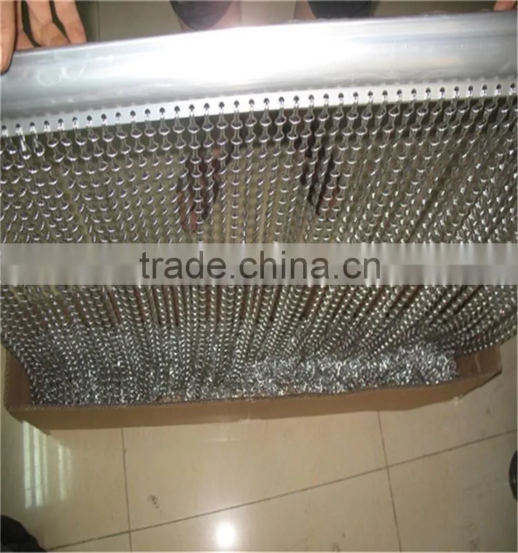 light aluminum chain link screen for doors curtain