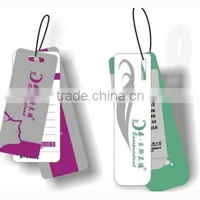 China Printing clothing folded hang tag