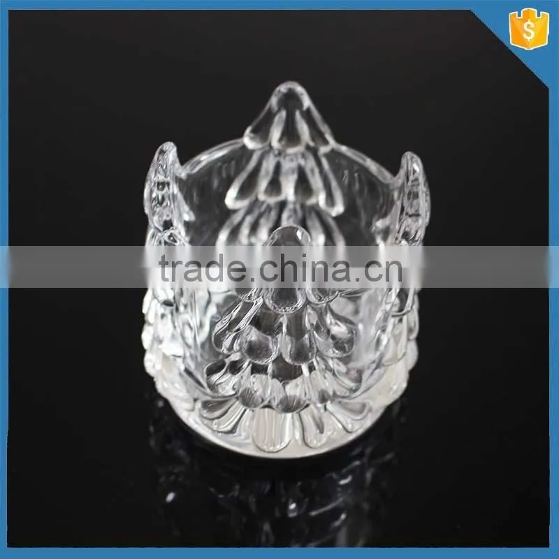 alibaba china crystal hand pressed glass antique votive cup with christmas tree patttern