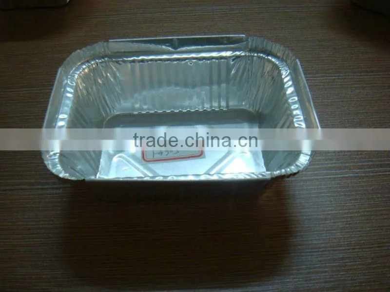 food packing container aluminium/tin foil disposable square box for biscuit/cake/cookies
