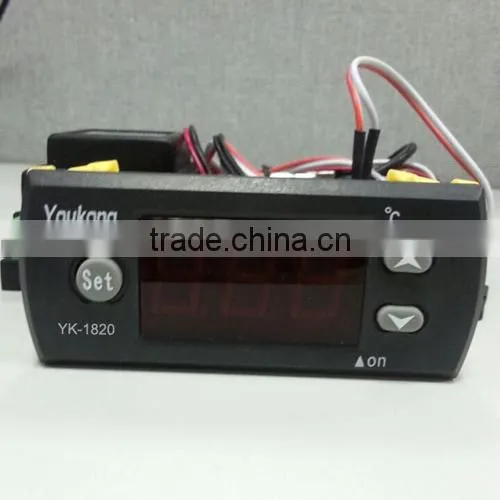 Electronic internal, external temperature controller/cold room temperature thermostat 110v/220v CE ISO RHOS APPROVED YK-1820