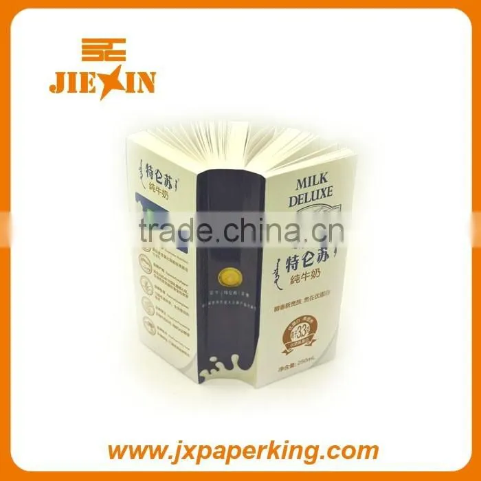 Promotional sticky memo cube with blister card