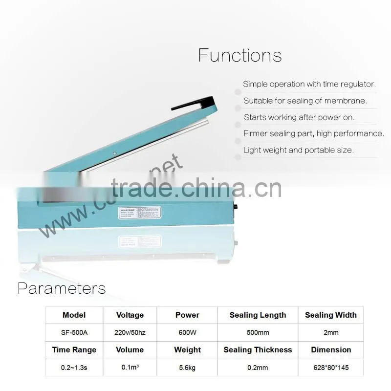 CE approved hot sale high grade film sealing machine
