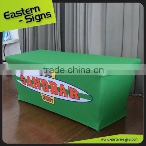 Trade Show Advertising Transfer Printing Polyester Full Color Table Cloth