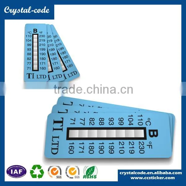 Custom sticker printing thermo temperature and color change sticker label