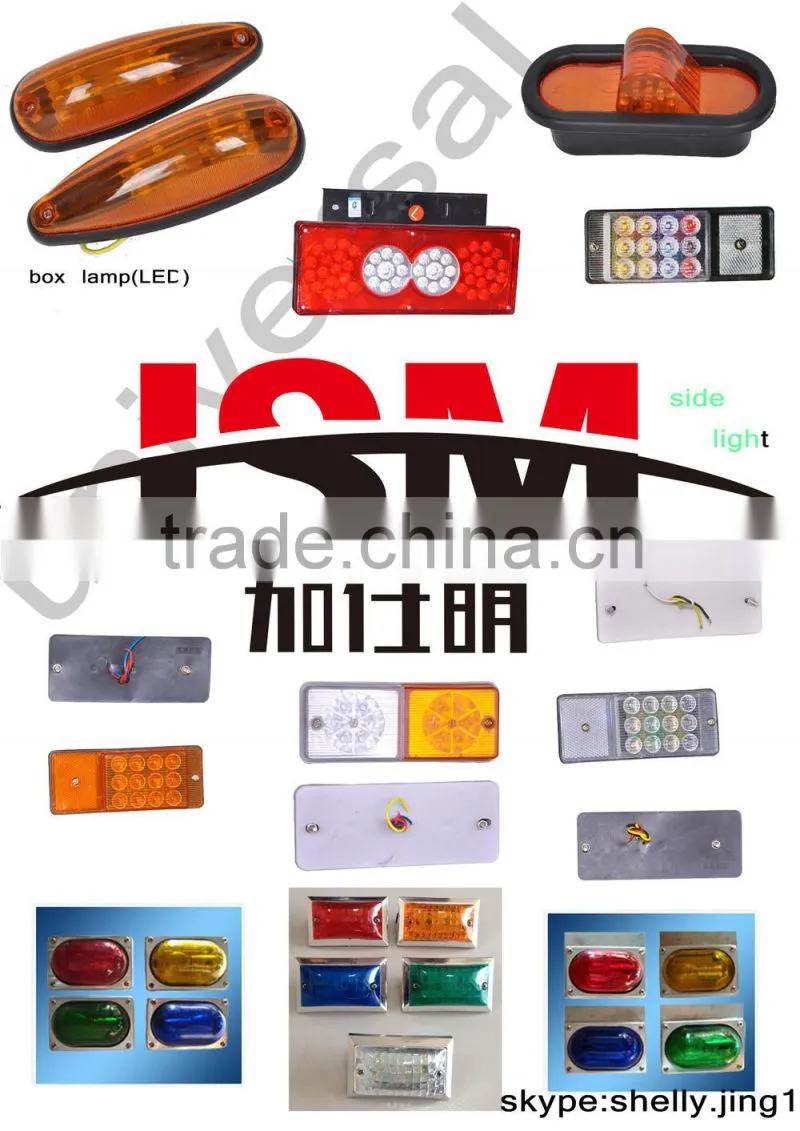 12-24v led truck side light led tail light led side marker lights for trucks