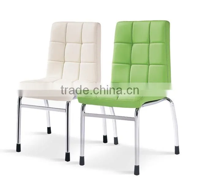 Durable PVC leather chair metal chair