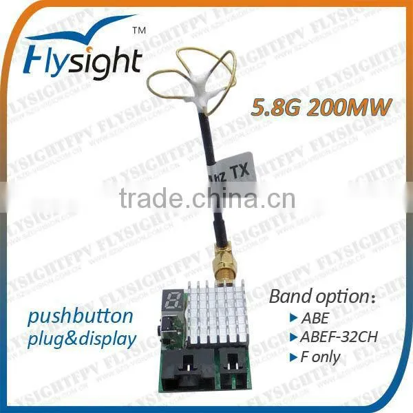 D657 Video Transmitter and Receiver Long Range 5.8GHz 200mW for FPV Heli RC