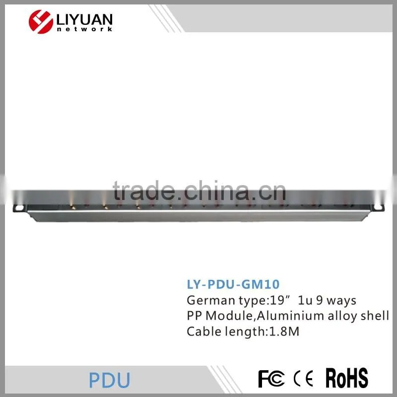 LY-PDU-GM10 High grade level new coming German Type 1u pdu