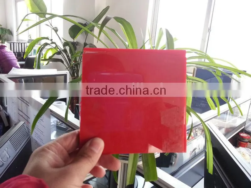Custom high cast solid red acrylic sheet/acrylic laser cutting/acrylic fabrication