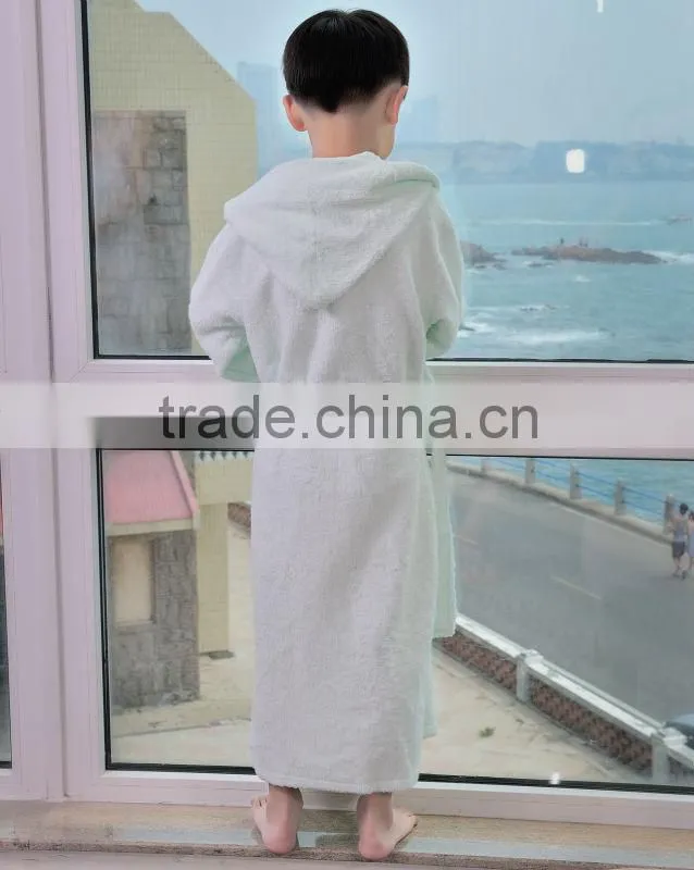 wholesale satin robe diy funny kids bathrobe with hooded