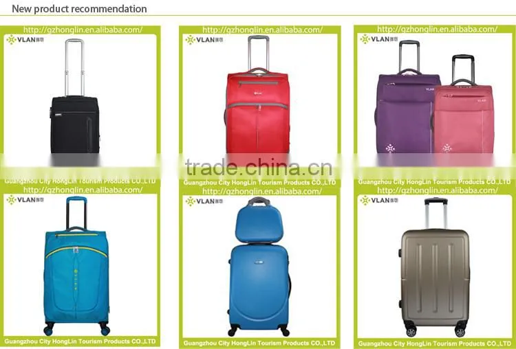 1680D Black Fine Design Inside Trolley travel Luggage Bag Set