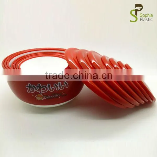 2014 colorful salad vegetable plastic fruit bowl