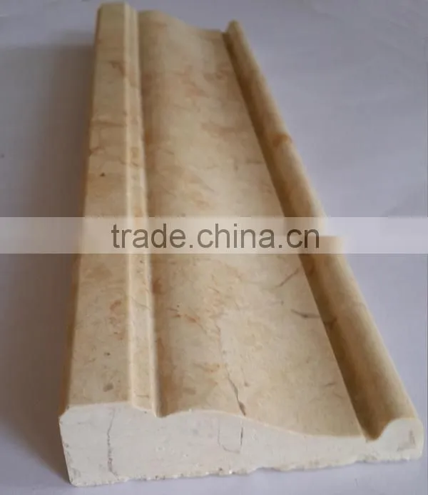 Honed marble wall skirting