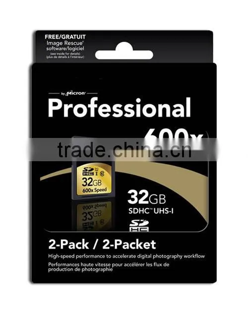 Original Brand Professional 600x 32GB 64GB 128GB 100% Full Capacity SDXC Card UHS-I Flash Camera Memory SD Card