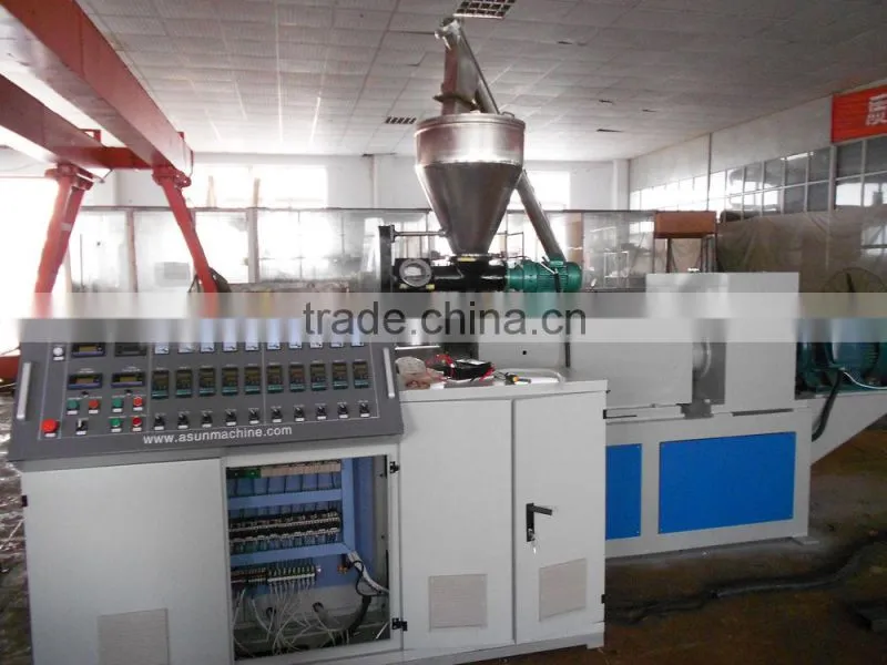 Qingdao rigid pvc pipe extruder machine